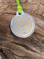 Anhänger Mini Serie rund – Lakhovsky MWOn Symbol Design – mystisch geheimnisvolle Fantasie Symbol – Produktansicht 1