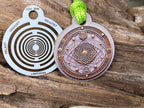Anhänger Mini Serie rund – Lakhovsky MWOn Symbol Design – mystisch geheimnisvolle Fantasie Symbol – Produktansicht 1