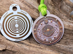 Anhänger Mini Serie rund – Lakhovsky MWOn Symbol Design – mystisch geheimnisvolle Fantasie Symbol – Produktansicht 1