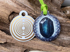 Anhänger Mini Serie rund – Lakhovsky MWOn Symbol Design – Turmalin Symbol – Produktansicht 1