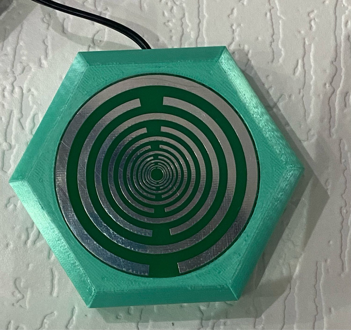 69 mm VibraNex flach – 1-farbig – Krafttier – / heilige Geometrie Symbolik – konfigurierbar – Produktansicht 90