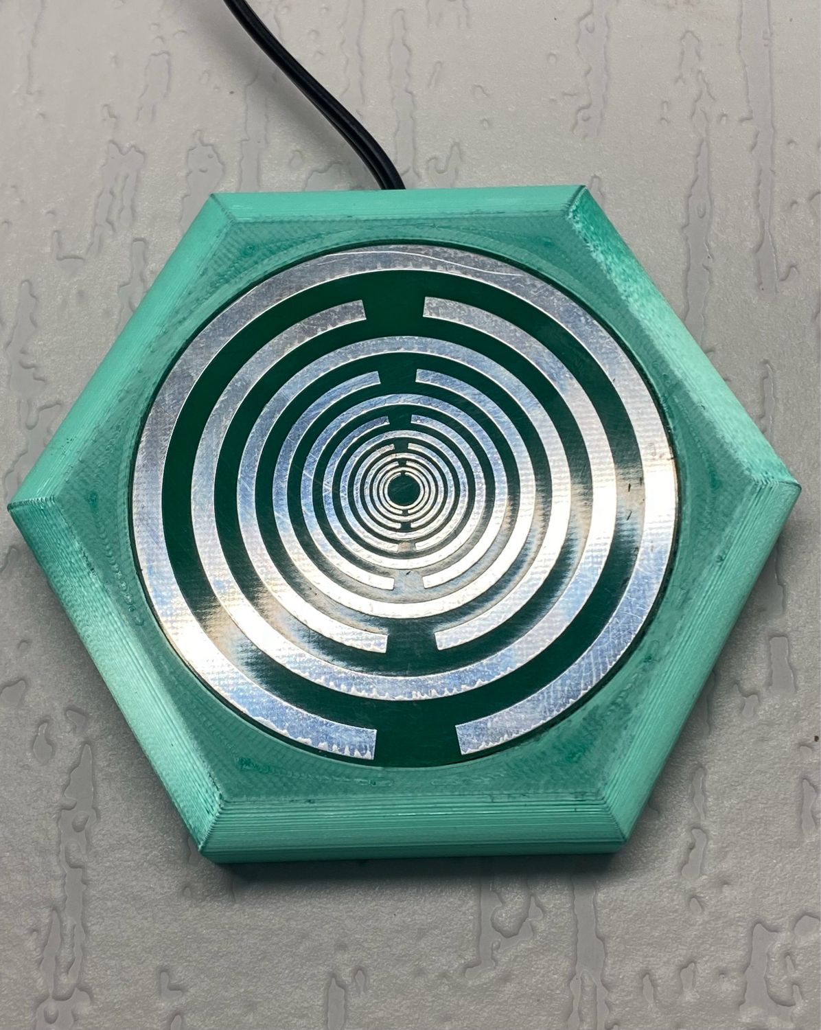 69 mm VibraNex flach – 1-farbig – Krafttier – / heilige Geometrie Symbolik – konfigurierbar – Produktansicht 88