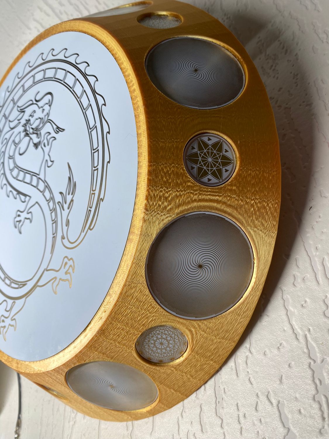 200 mm VibraNex UFO – goldfarben, Oberflächenplatte goldlegiert – Produktansicht 1