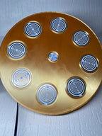 200 mm VibraNex UFO – goldfarben, Oberflächenplatte goldlegiert – Produktansicht 1