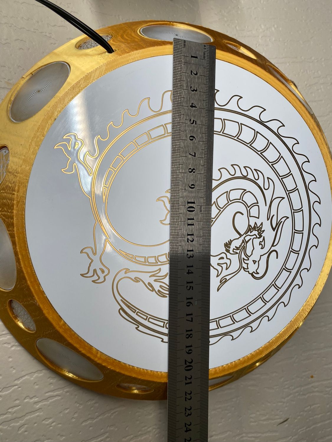 200 mm VibraNex UFO – goldfarben, Oberflächenplatte goldlegiert – Produktansicht 1