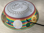 200 mm VibraNex UFO – Einhorn matt, DRACHE Oberflächenplatte goldlegiert – Produktansicht 1