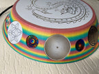 200 mm VibraNex UFO – Einhorn matt, DRACHE Oberflächenplatte goldlegiert – Produktansicht 1