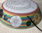 200 mm VibraNex UFO – Einhorn matt, DRACHE Oberflächenplatte goldlegiert – Produktansicht 1
