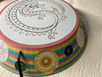 200 mm VibraNex UFO – Einhorn matt, DRACHE Oberflächenplatte goldlegiert – Produktansicht 1
