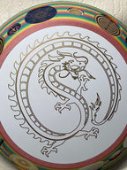 200 mm VibraNex UFO – Einhorn matt, DRACHE Oberflächenplatte goldlegiert – Produktansicht 1