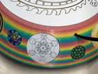 200 mm VibraNex UFO – Einhorn matt, DRACHE Oberflächenplatte goldlegiert – Produktansicht 1