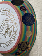 200 mm VibraNex UFO – Einhorn matt, DRACHE Oberflächenplatte goldlegiert – Produktansicht 1