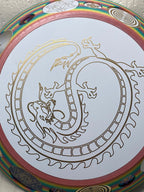 200 mm VibraNex UFO – Einhorn matt, DRACHE Oberflächenplatte goldlegiert – Produktansicht 1