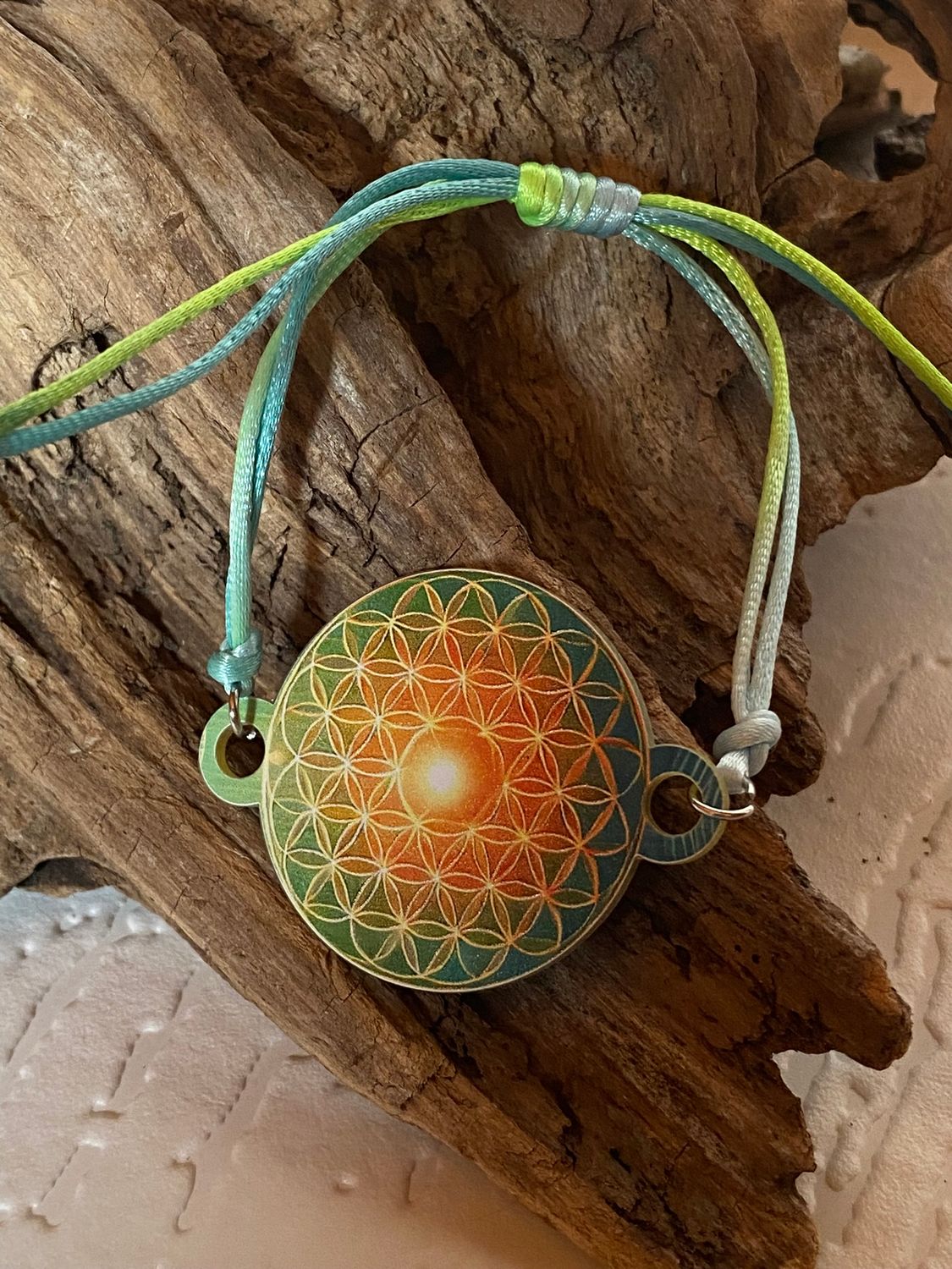 Armband - 1 Stück - Lakhovsky Symbol Antenne - Blume des Lebens Style