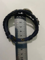 Armband-mehrsträngig, Baum des Lebens, schwarz, Symbol Lakhovsky MWO Schwingkreis Oszillator Antenne (stromlos), weiße Disc g