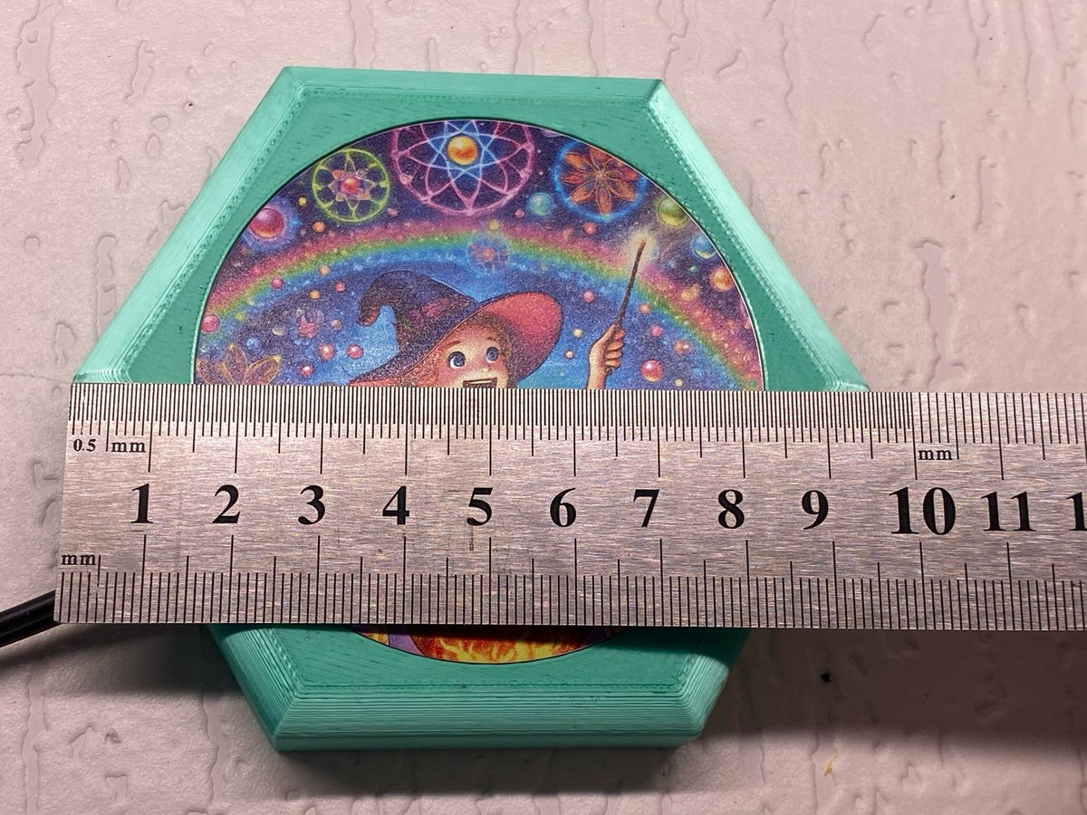69 mm VibraNex flach – Hexen Motiv – Produktansicht 1