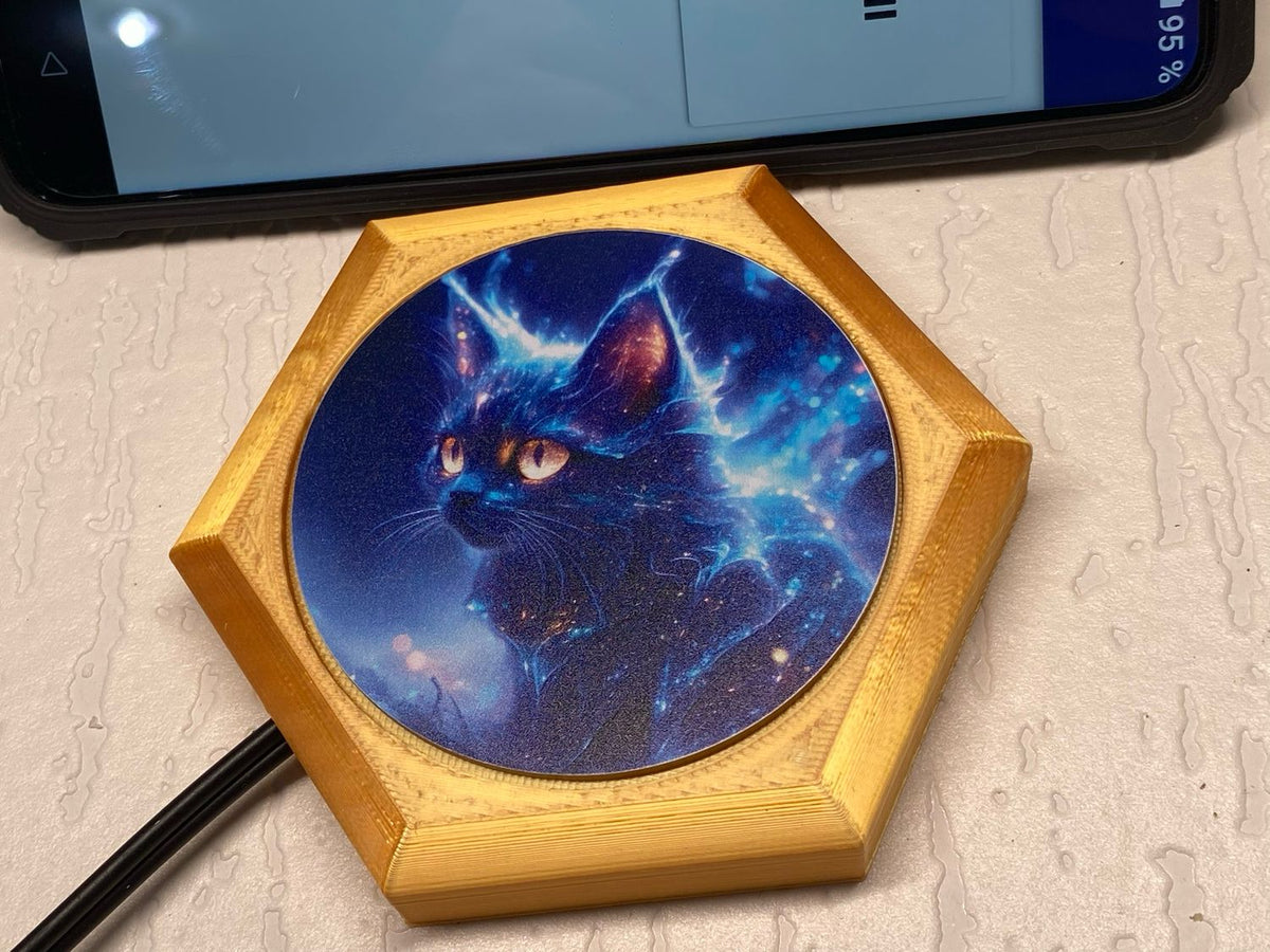 69 mm VibraNex flach – Mystikcat Motiv – Produktansicht 1