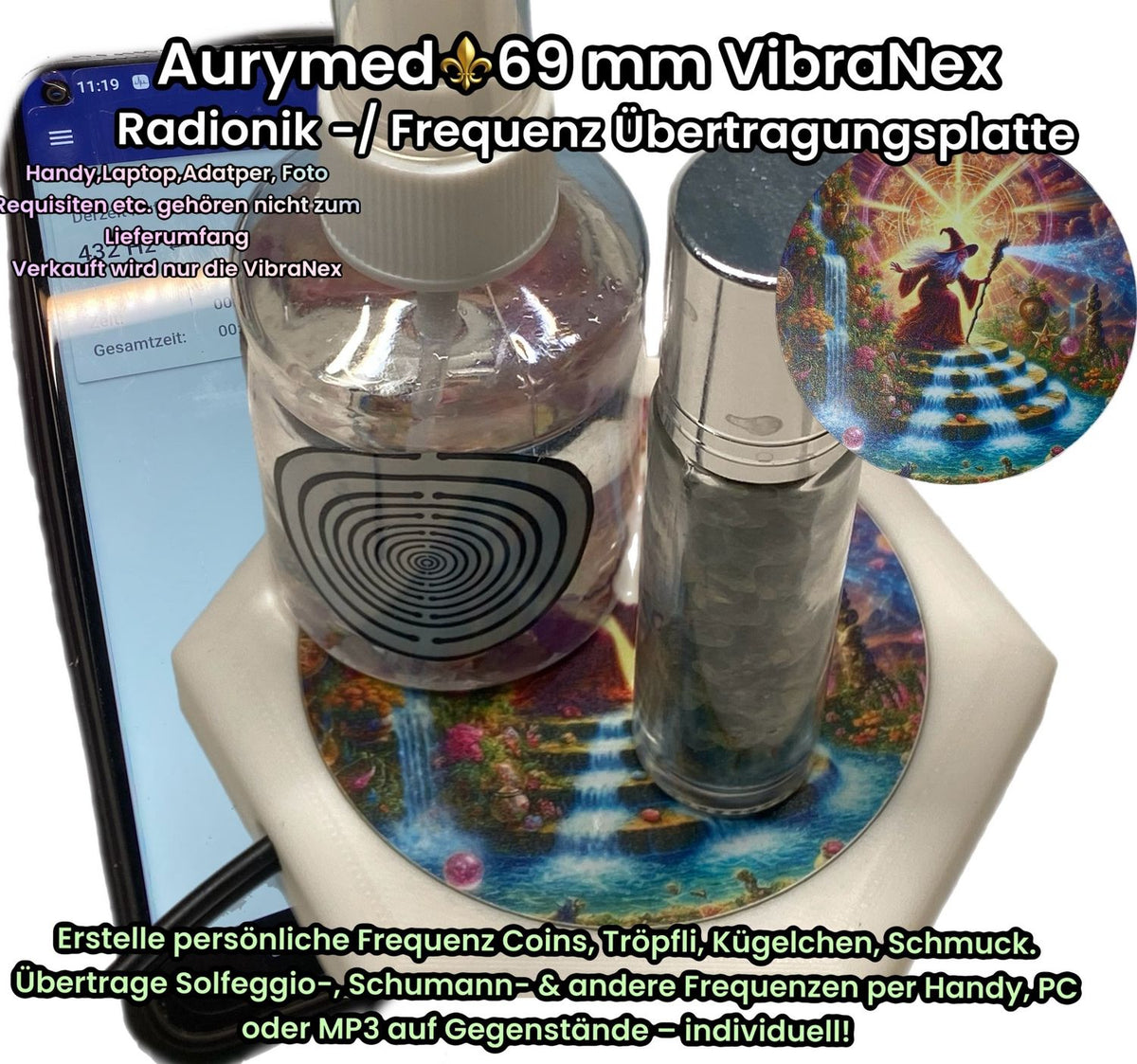 69 mm VibraNex flach – Zauberer Motiv – Produktansicht 1