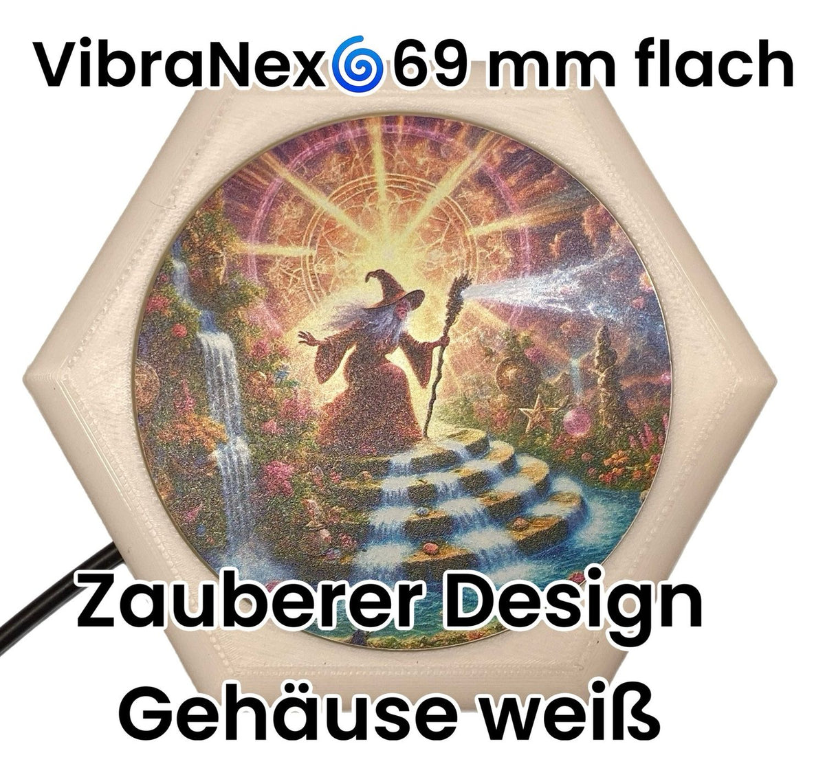 69 mm VibraNex flach – Zauberer Motiv – Produktansicht 1
