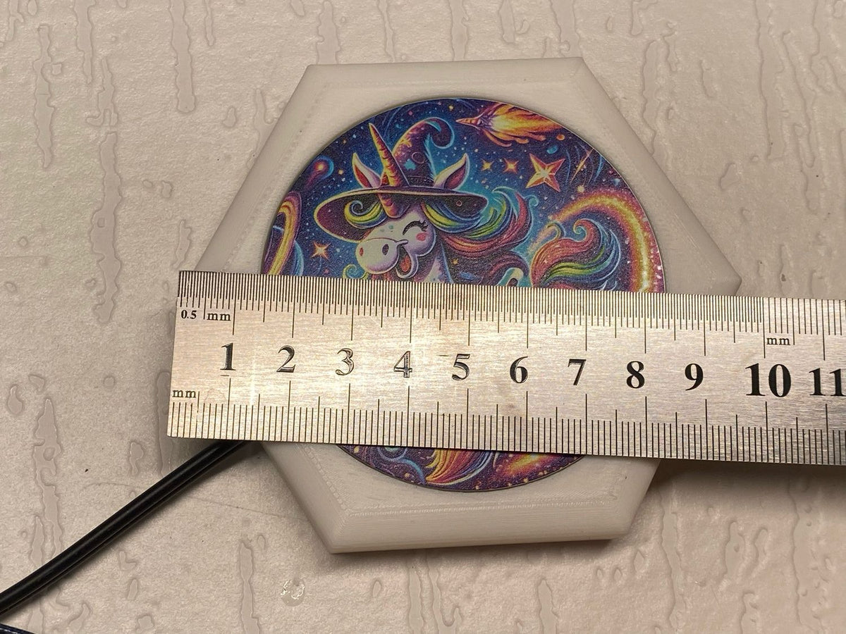 69 mm VibraNex flach – Einhorn Motiv – Produktansicht 1