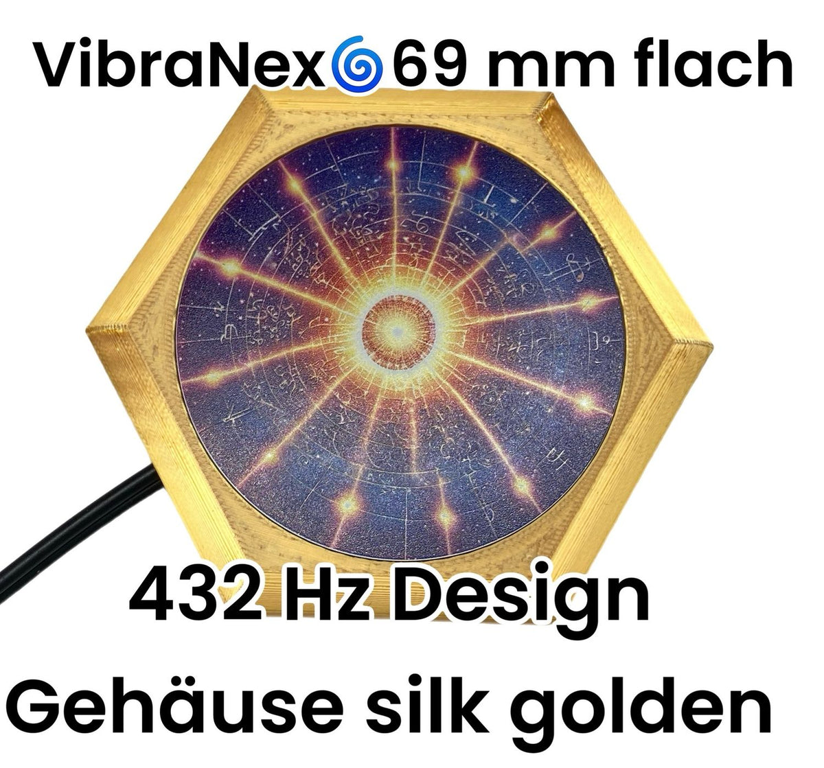 69 mm VibraNex flach – 432 Hz Motiv – Produktansicht 1