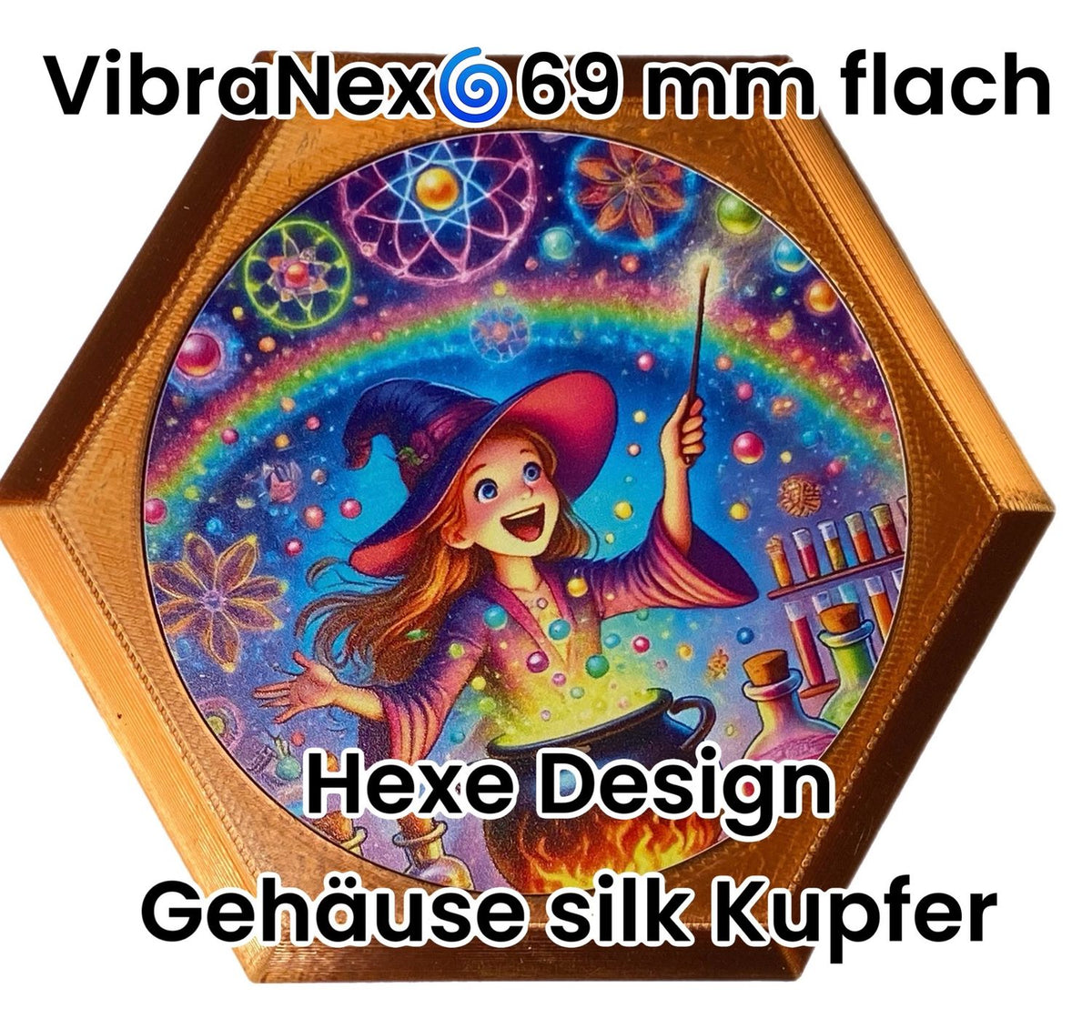 69 mm VibraNex flach – 1-farbig – Krafttier – / heilige Geometrie Symbolik – konfigurierbar – Produktansicht 101