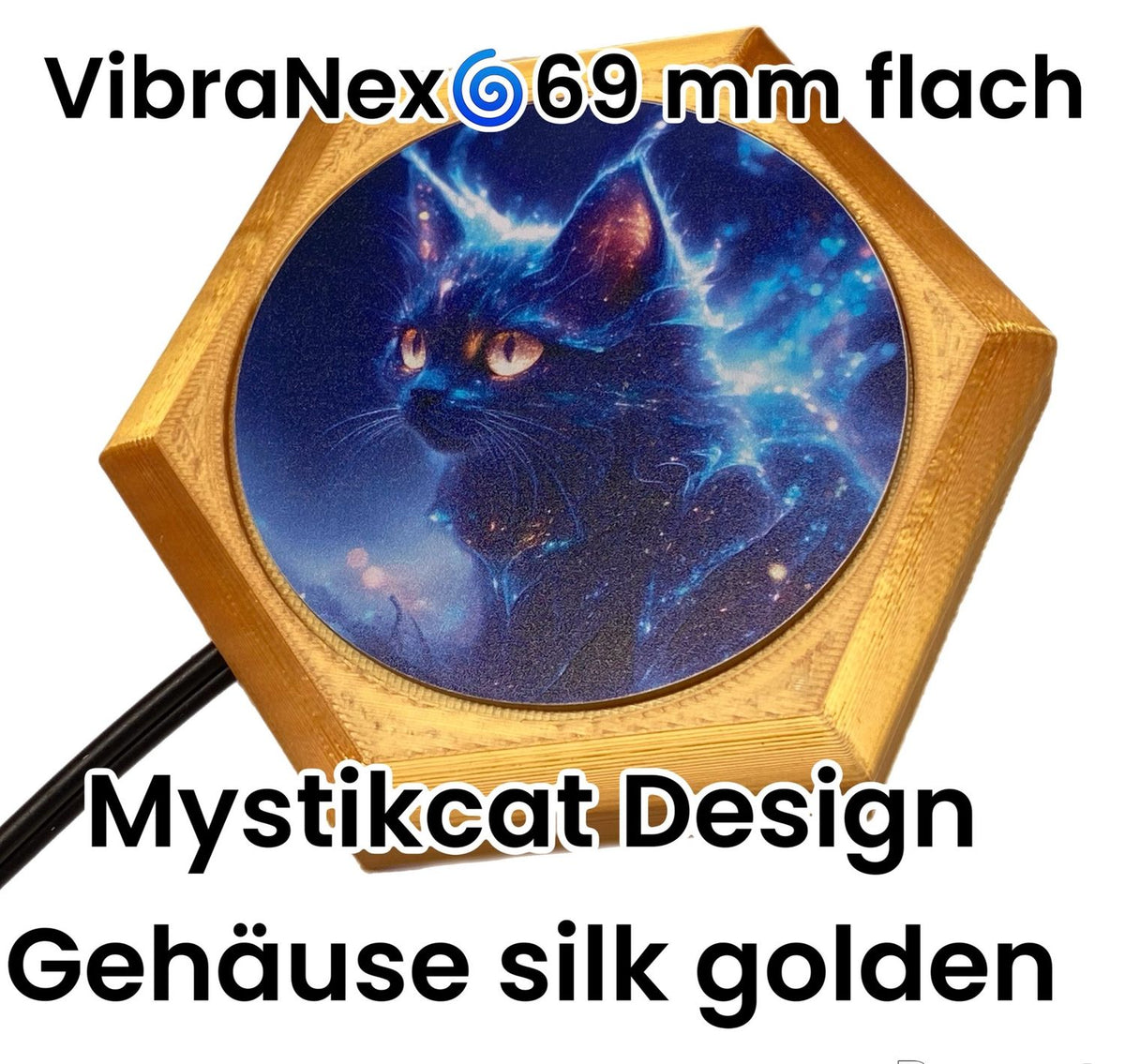 69 mm VibraNex flach – 1-farbig – Krafttier – / heilige Geometrie Symbolik – konfigurierbar – Produktansicht 108