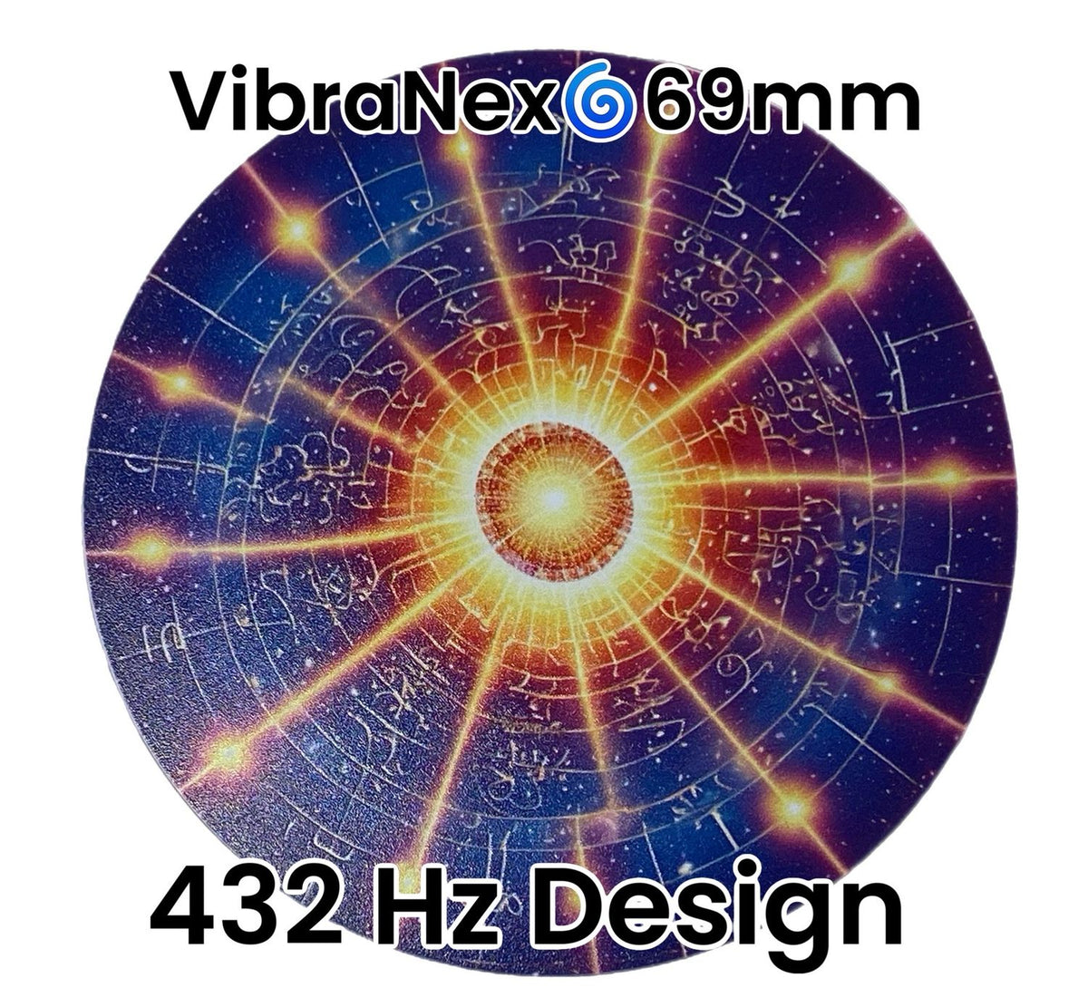 69 mm VibraNex flach – 432 Hz Motiv – Produktansicht 1