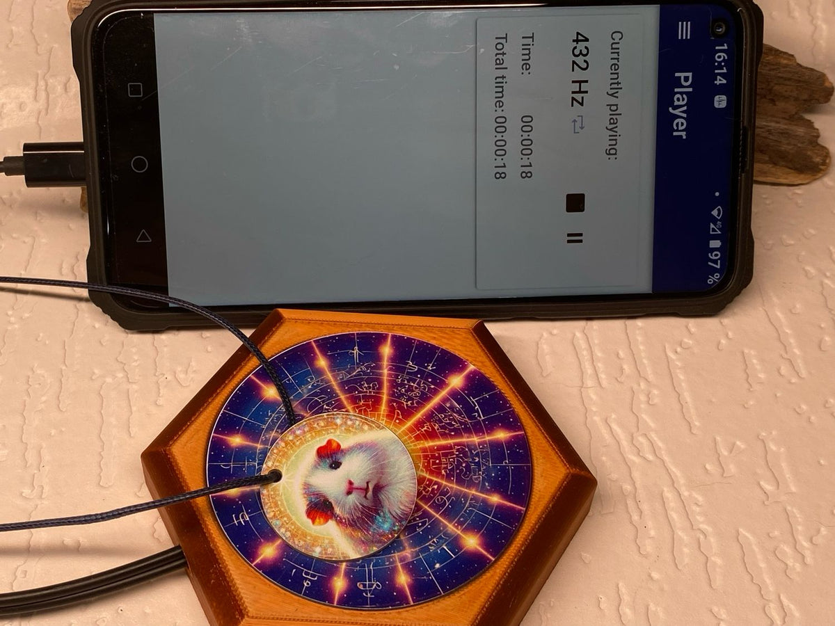 69 mm VibraNex flach – 432 Hz Motiv – Produktansicht 1