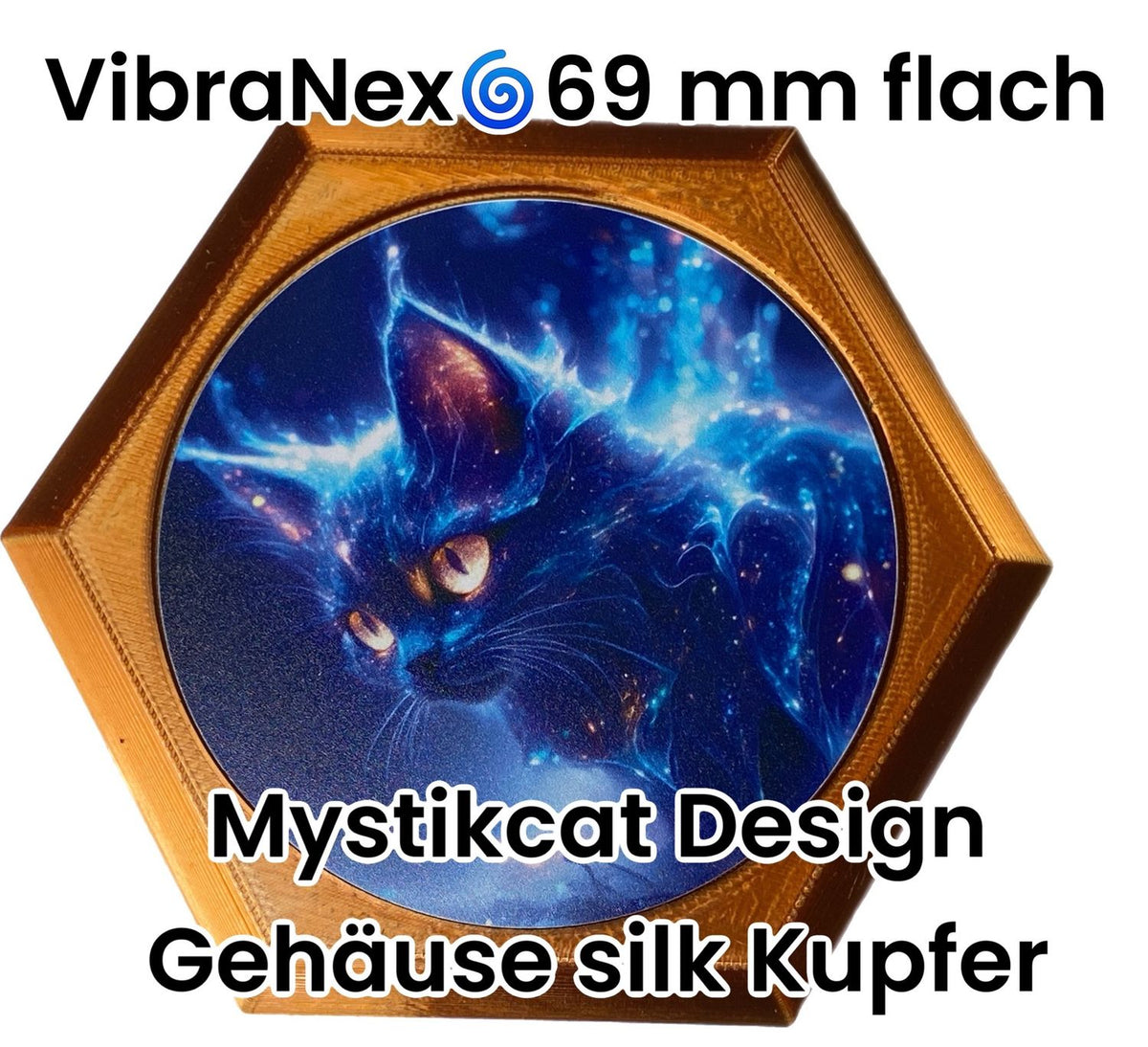 69 mm VibraNex flach – 1-farbig – Krafttier – / heilige Geometrie Symbolik – konfigurierbar – Produktansicht 96