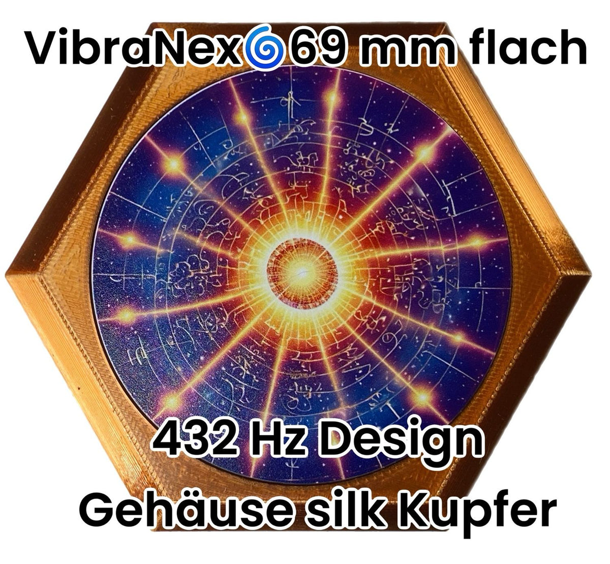 69 mm VibraNex flach – 1-farbig – Krafttier – / heilige Geometrie Symbolik – konfigurierbar – Produktansicht 99