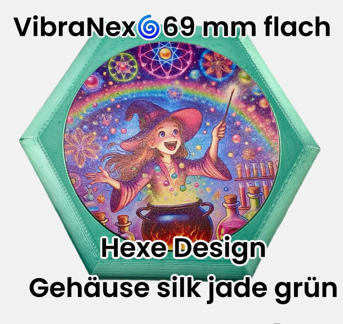 69 mm VibraNex flach – 1-farbig – Krafttier – / heilige Geometrie Symbolik – konfigurierbar – Produktansicht 103