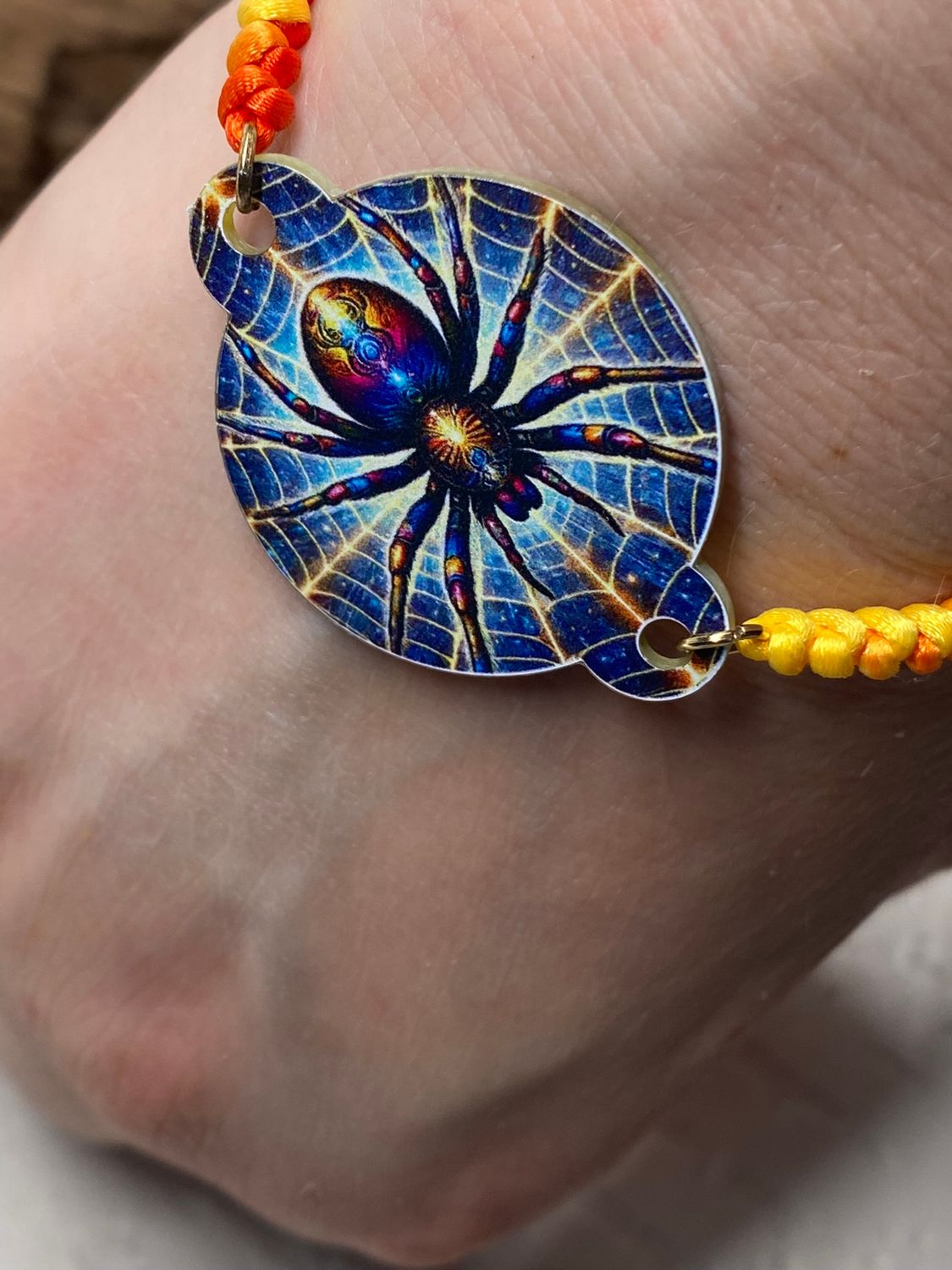 Armband - 1 Stück - Lakhovsky Symbol Antenne - Glitzer Spinne Style