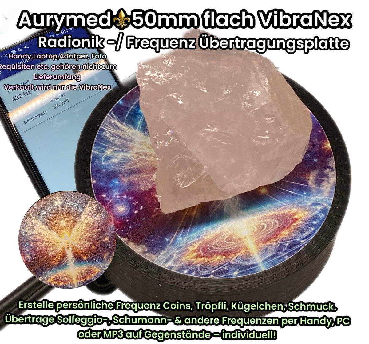 50 mm VibraNex Flach – Engel – 1-farbig – Produktansicht 1