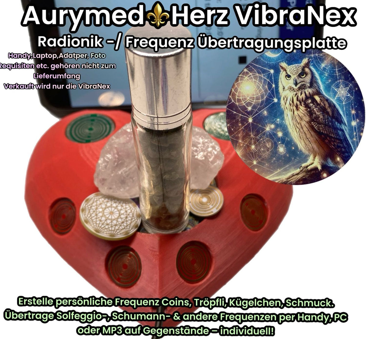 VibraNex Herz – Eule – Produktansicht 1