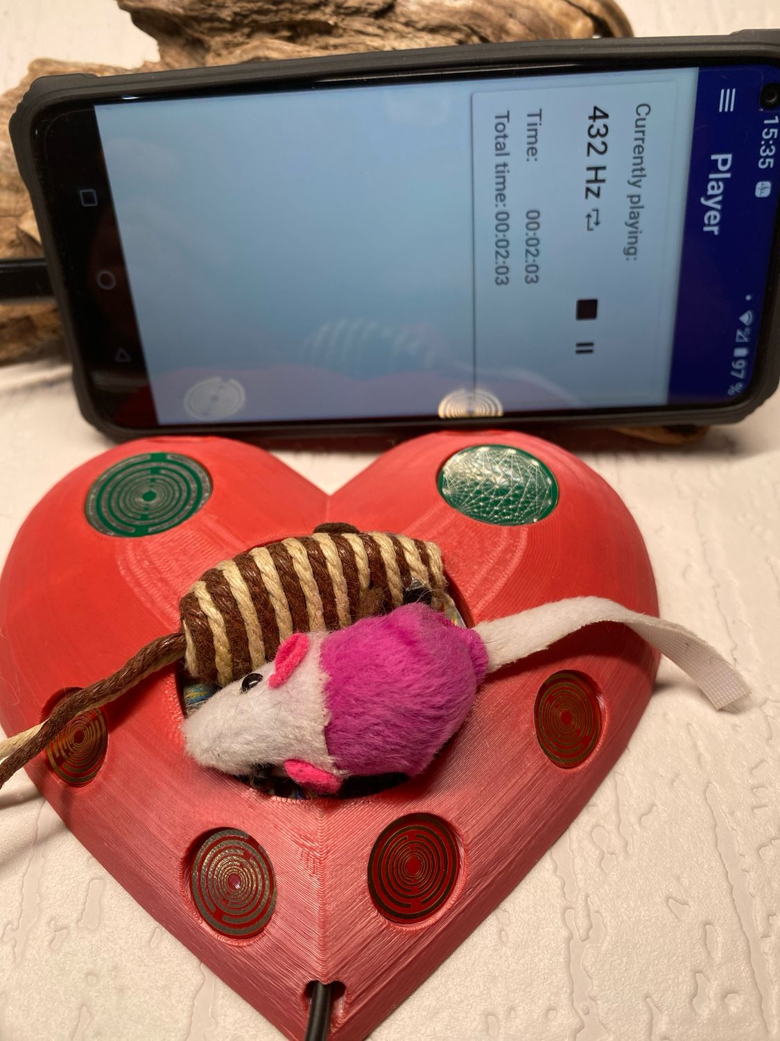 VibraNex Herz – Eule – Produktansicht 1