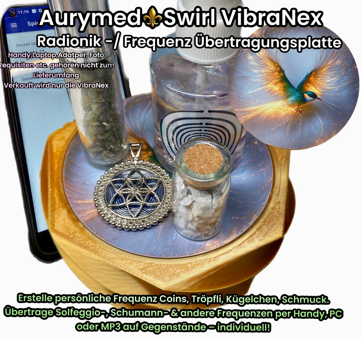 VibraNex Swirl – Glamour Vogel – Produktansicht 1