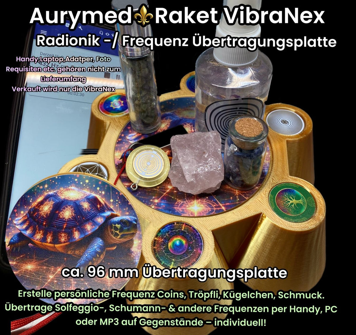 VibraNex Bare – 96 mm Oberflächenplatte – Magickröti – Produktansicht 1