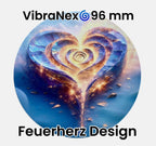 VibraNex Bare – 96 mm Oberflächenplatte – Feuerherz – Produktansicht 1