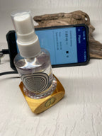 VibraNex Aurycube – 50 mm Oberflächenplatte – Blume des Lebens – Produktansicht 1