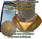 VibraNex Aurycube – 50 mm Oberflächenplatte – Blume des Lebens – Produktansicht 1