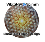 VibraNex Aurycube – 50 mm Oberflächenplatte – Blume des Lebens – Produktansicht 1