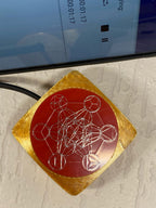 VibraNex Aurycube – 50 mm Oberflächenplatte – Metatron – Produktansicht 1