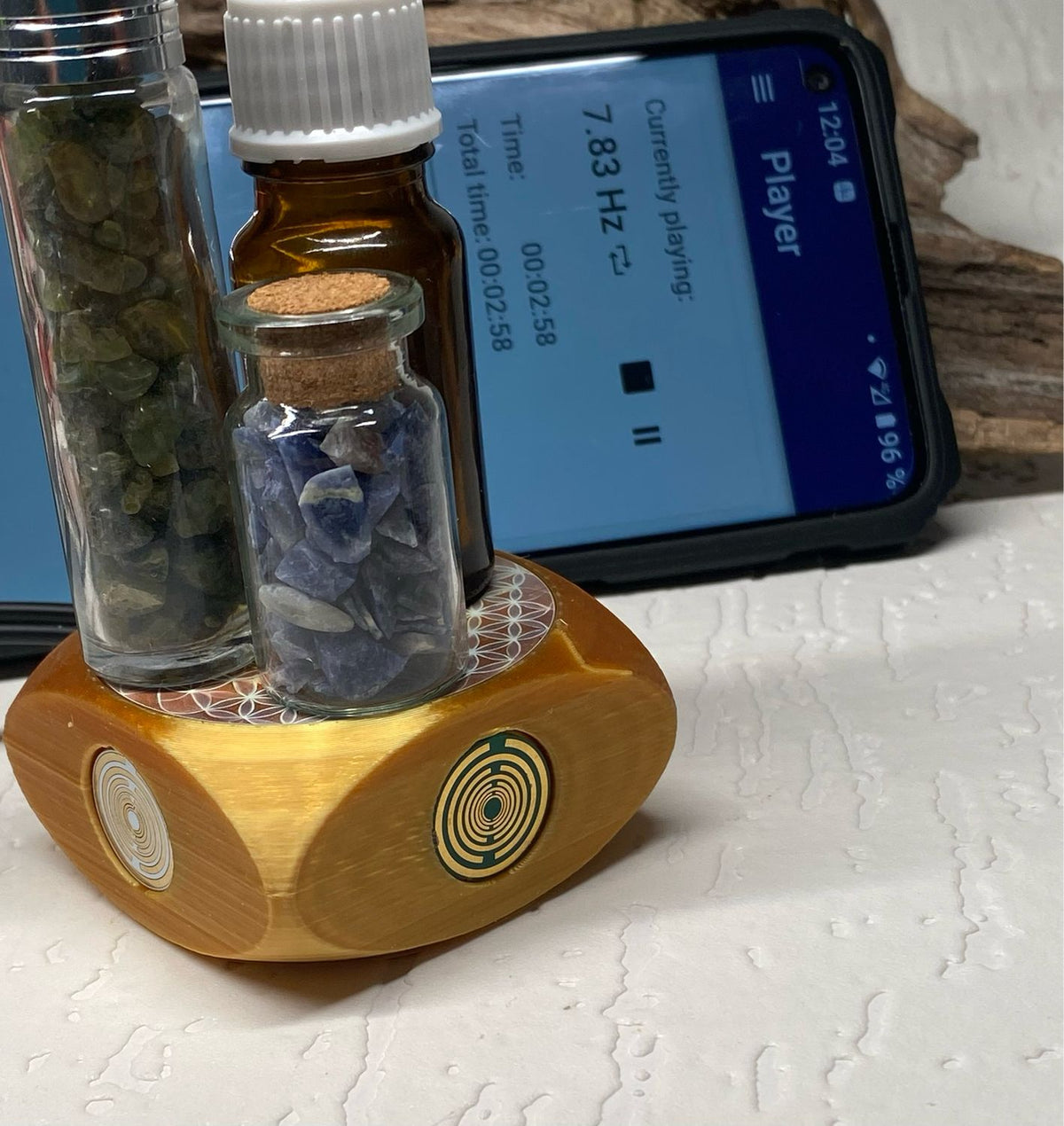 VibraNex Aurycube – 50 mm Oberflächenplatte – Pinguin – Produktansicht 1