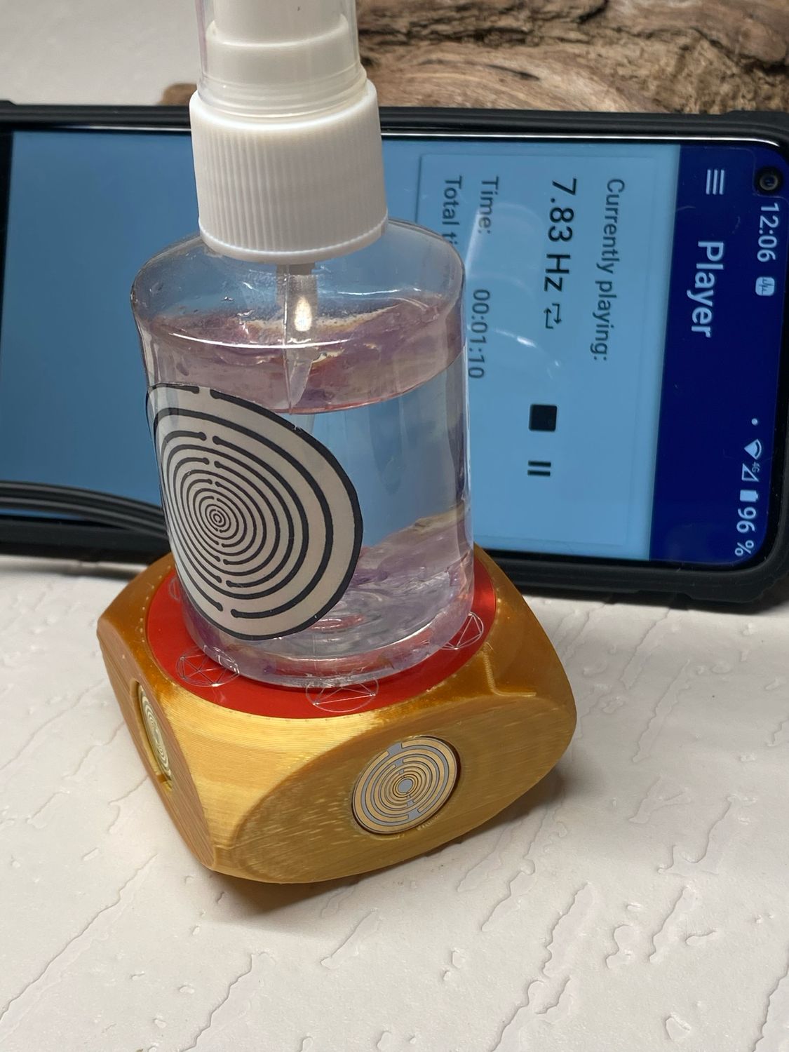 VibraNex Aurycube – 50 mm Oberflächenplatte – Metatron – Produktansicht 1