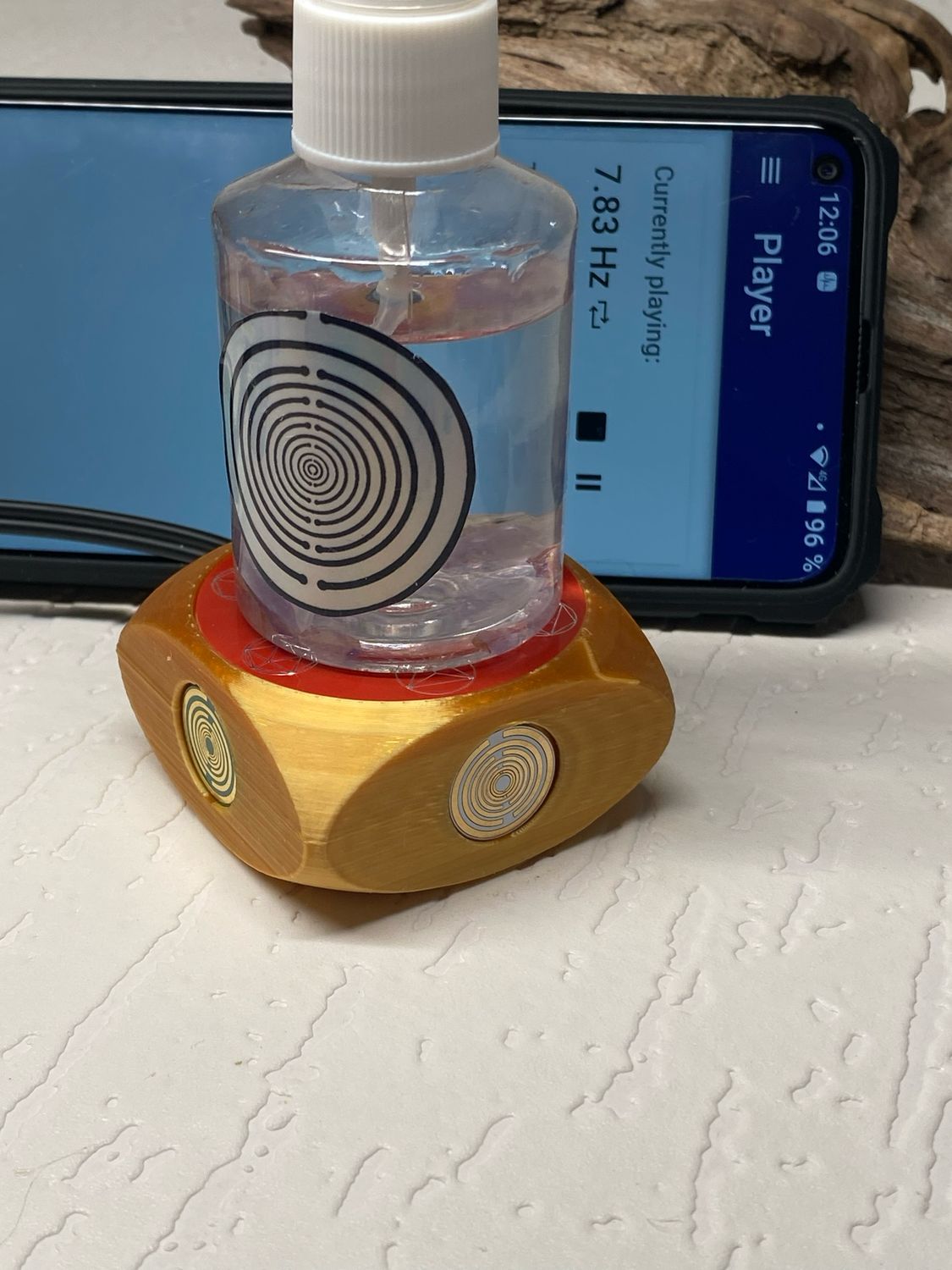 VibraNex Aurycube – 50 mm Oberflächenplatte – Metatron – Produktansicht 1