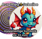 Anhänger – 6er – Set – Lakhovsky MWO – grüne Dachenpower – optional mit 3D Ring für Anhänger nutzbar – Bild 1