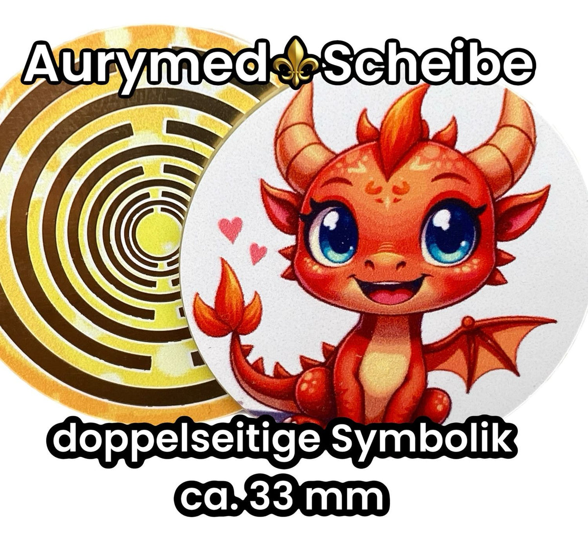 33 mm Disc 6er-Set – orangene Dachenpower + Lakhovsky MWO – orange – Produktansicht 1