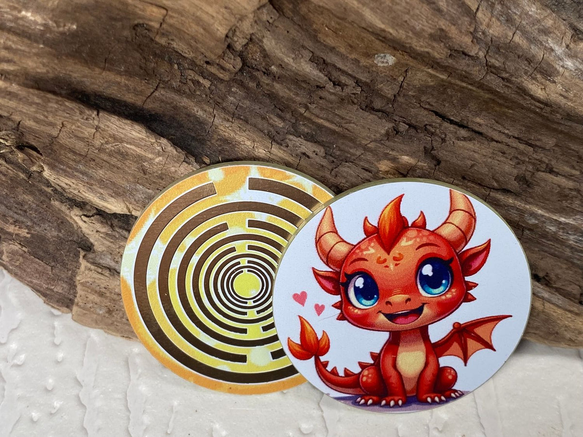 33 mm Disc 6er-Set – orangene Dachenpower + Lakhovsky MWO – orange – Produktansicht 2