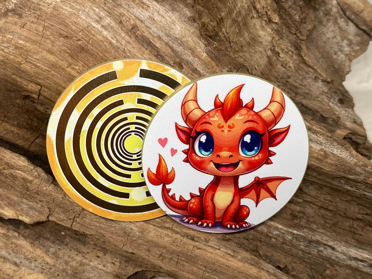 33 mm Disc 6er-Set – orangene Dachenpower + Lakhovsky MWO – orange – Produktansicht 7